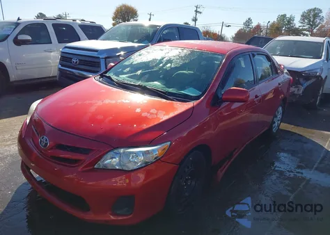 2012 Toyota Corolla Le из США, поврежденный, VIN 2T1BU4EE2CC780635